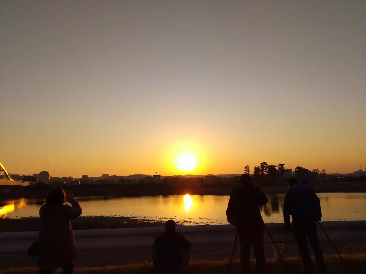 夕景の撮影スポットの写真