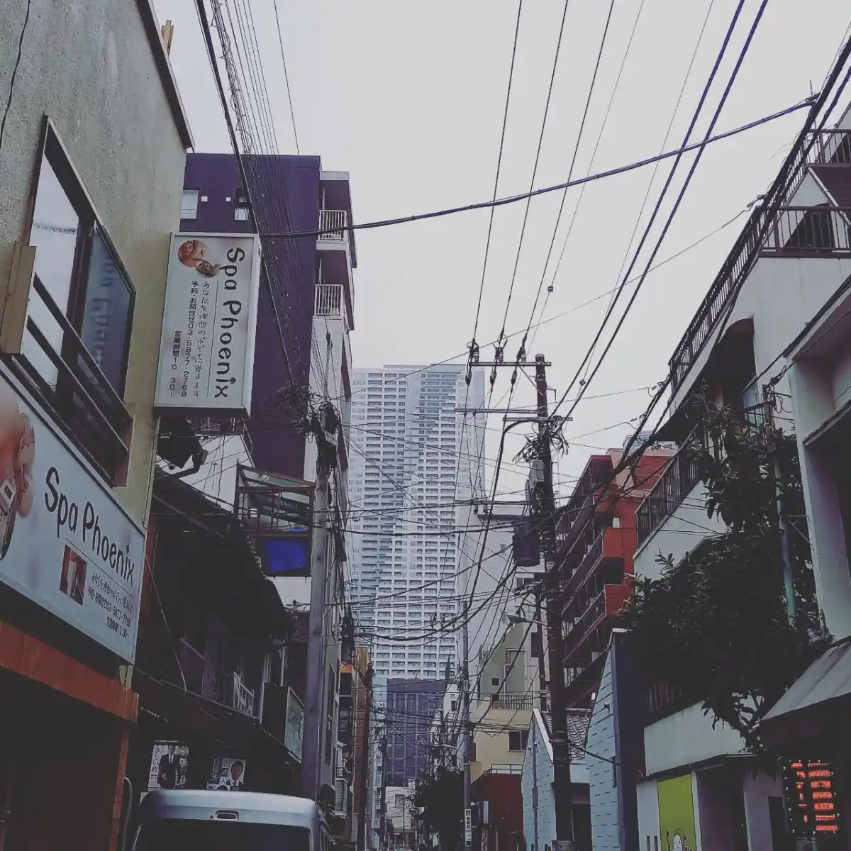 新旧が同居するウォーターフロントな勝どきの街並みの写真