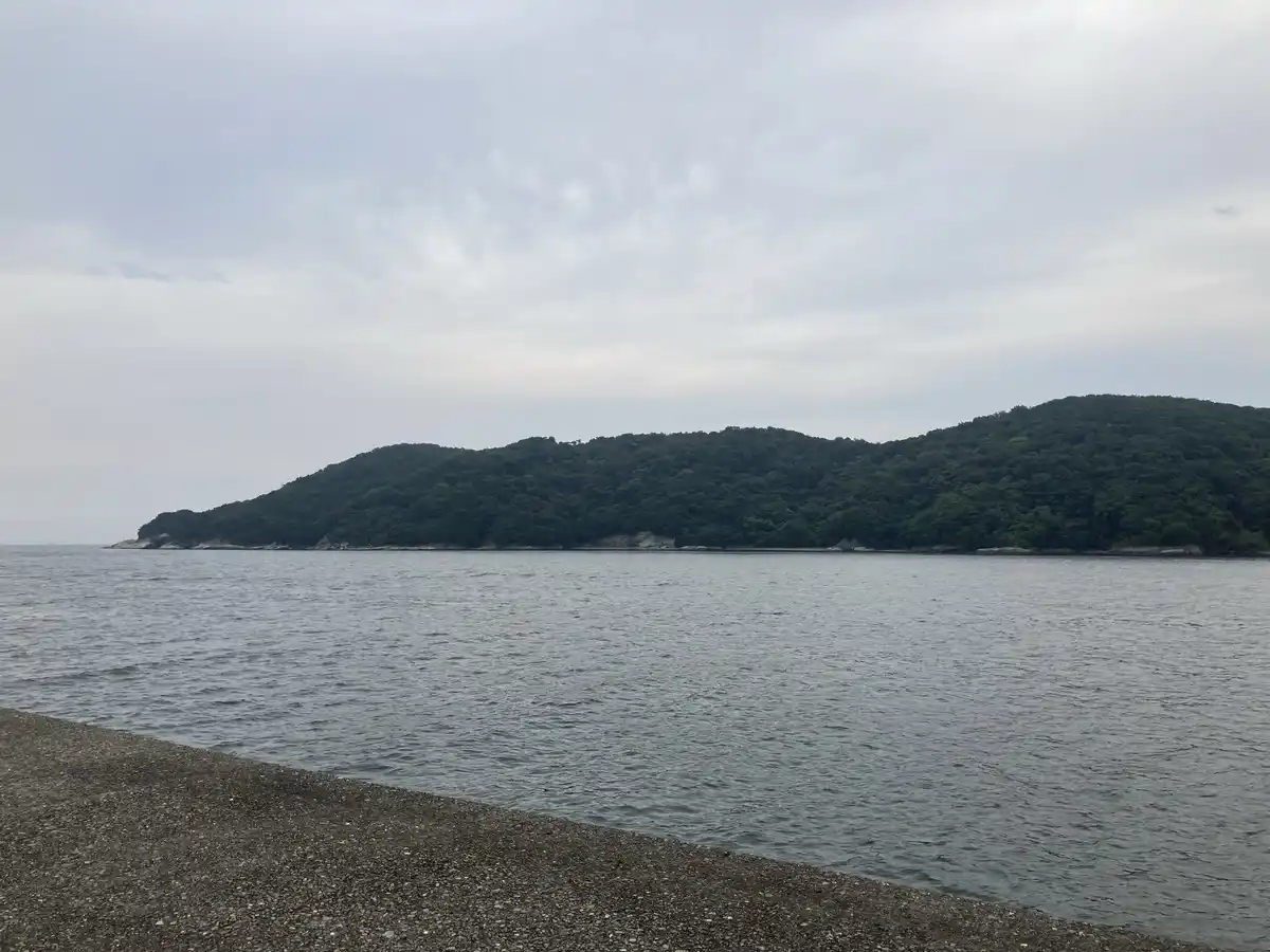 津田の堤防の写真