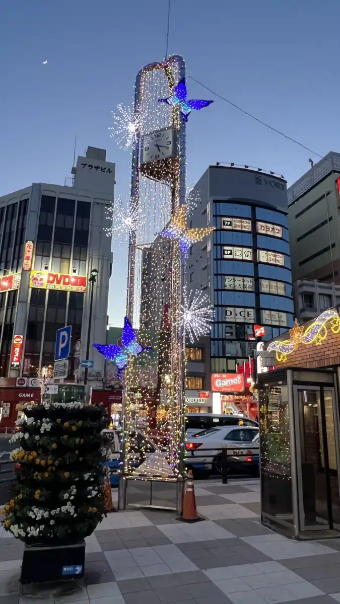 新小岩駅南口・駅前広場イルミネーションの写真