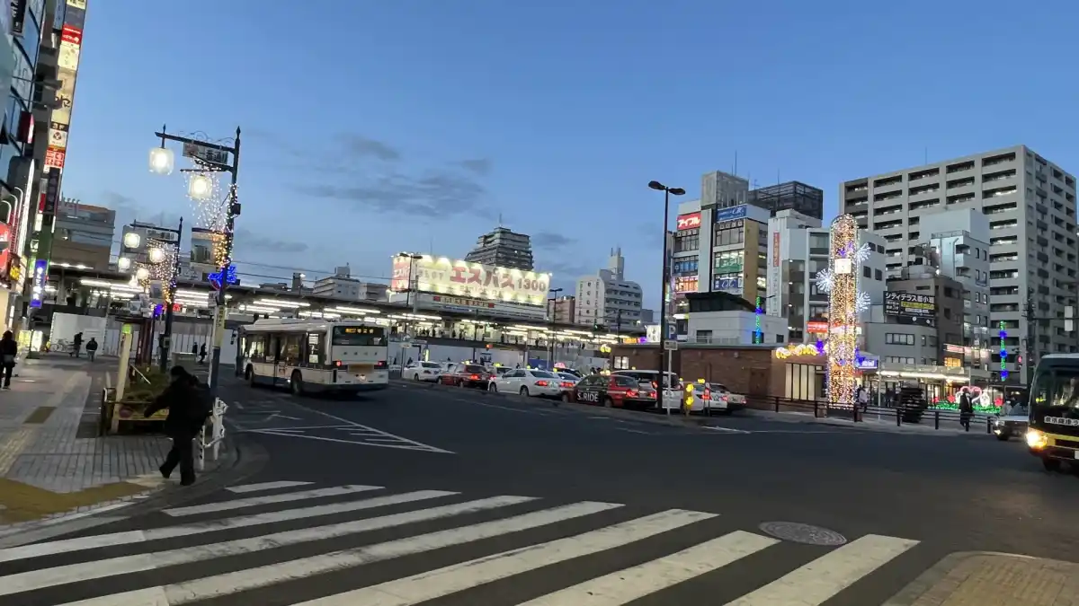 新小岩駅南口・駅前広場イルミネーションの写真