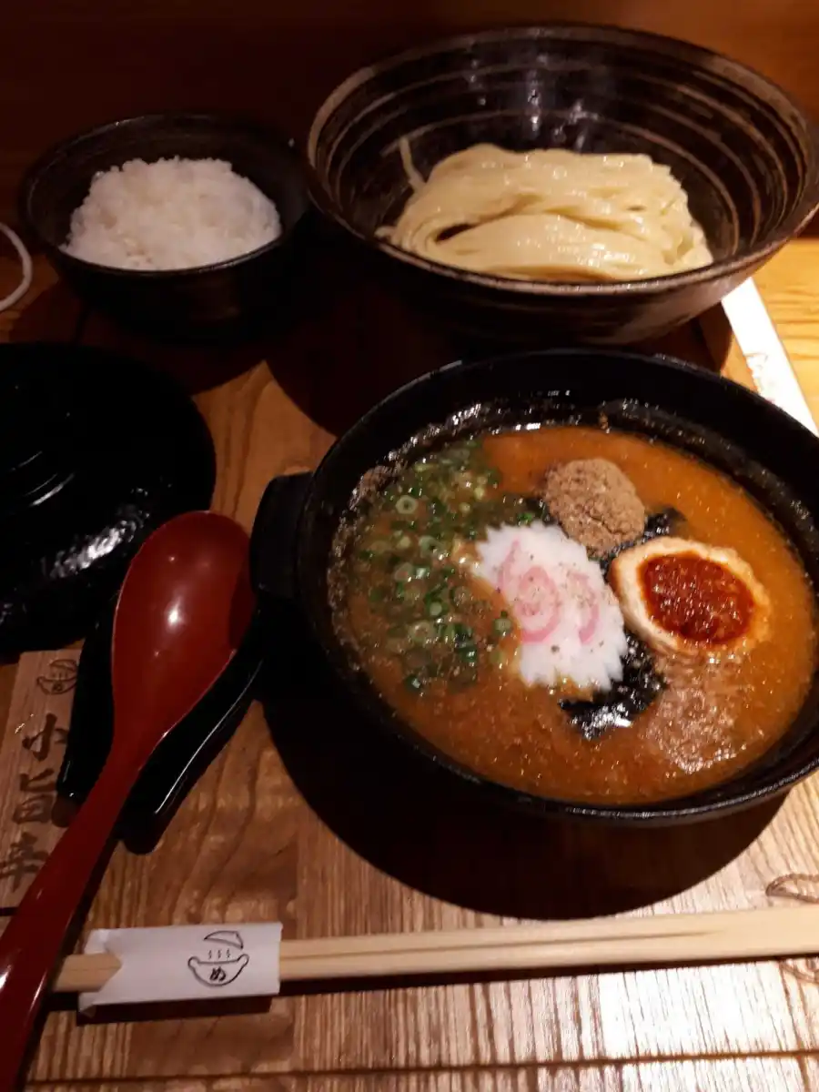 元祖 めんたい煮こみつけ麺の写真
