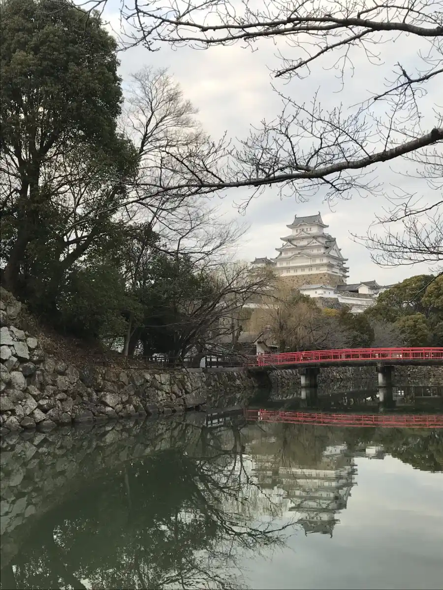 逆さ姫路城の写真