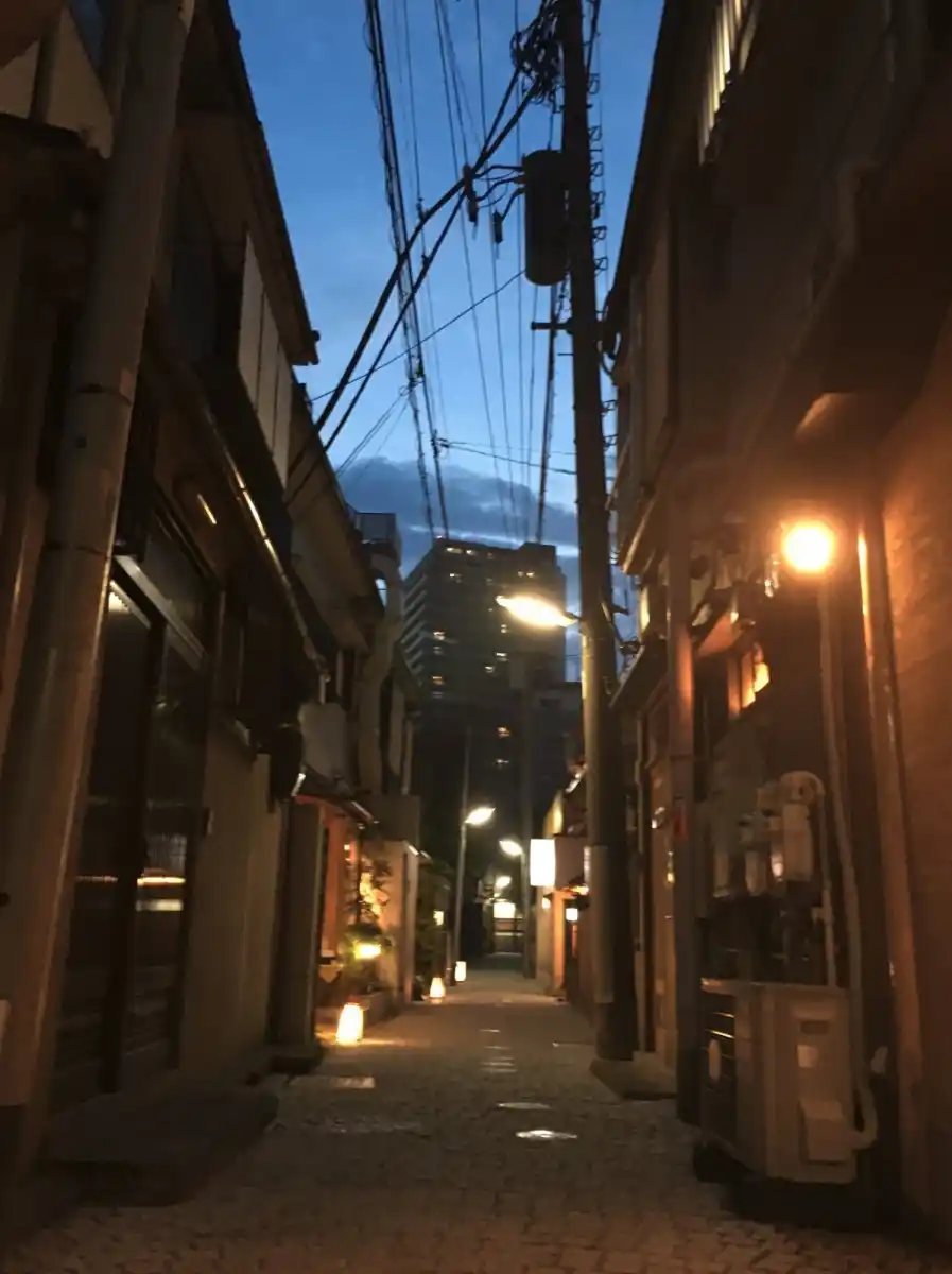 神楽坂の石畳の写真