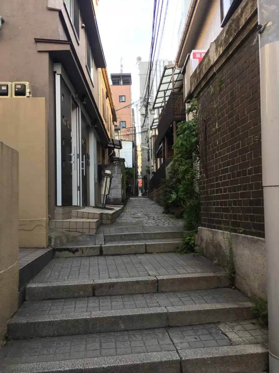神楽坂の石畳の写真