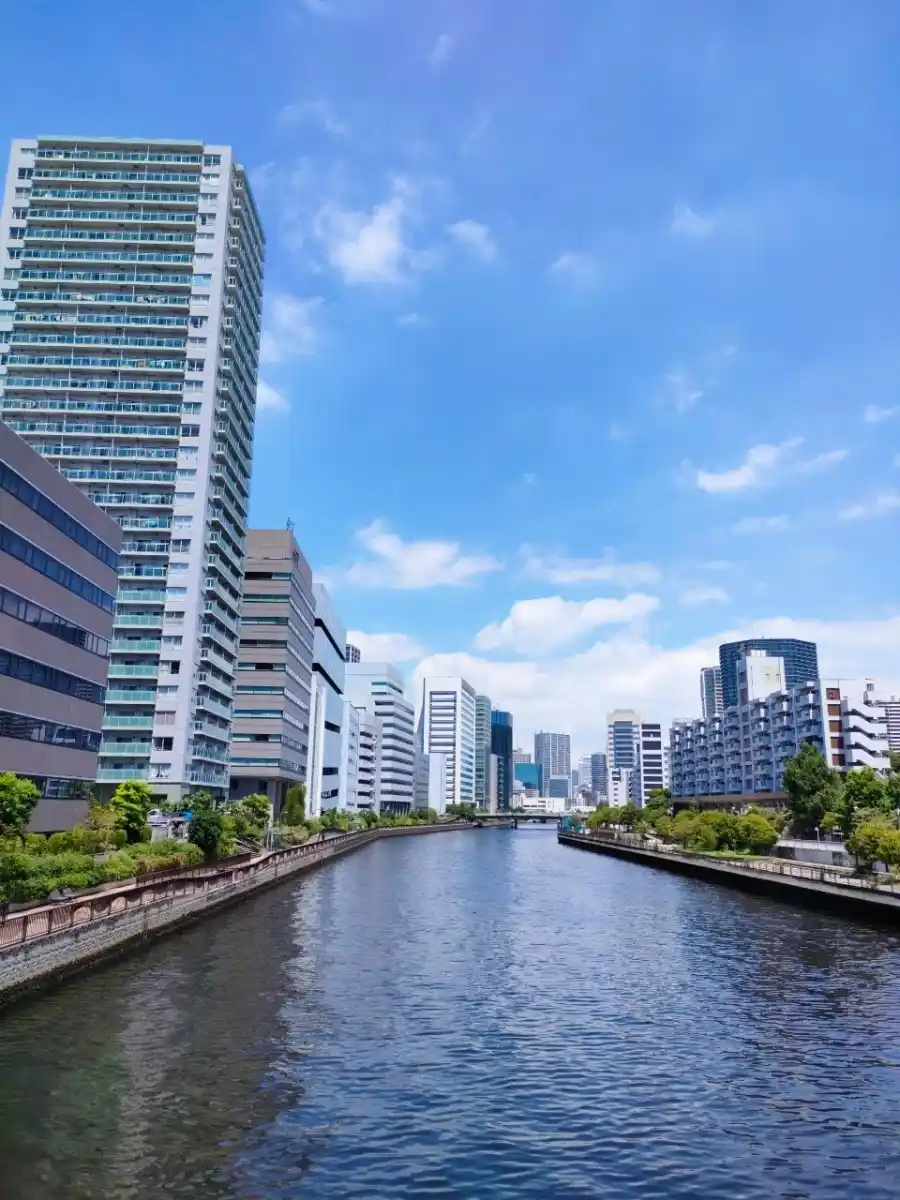 楽水橋の真ん中の写真